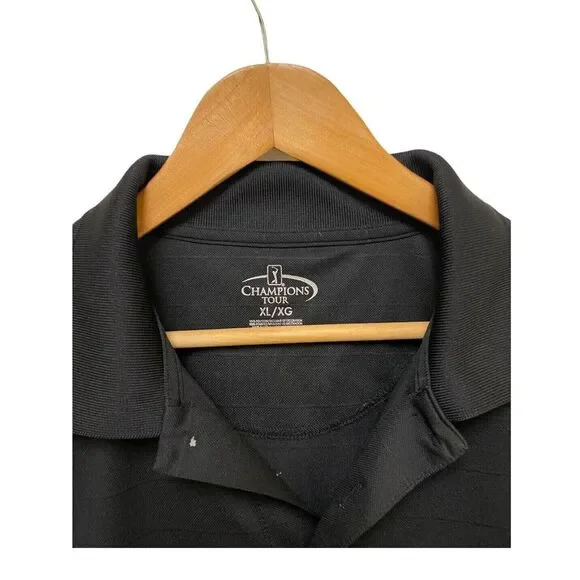 Champion's Tour Men's Short Sleeve Polo Black Size‎ XL - Picture 2 of 4